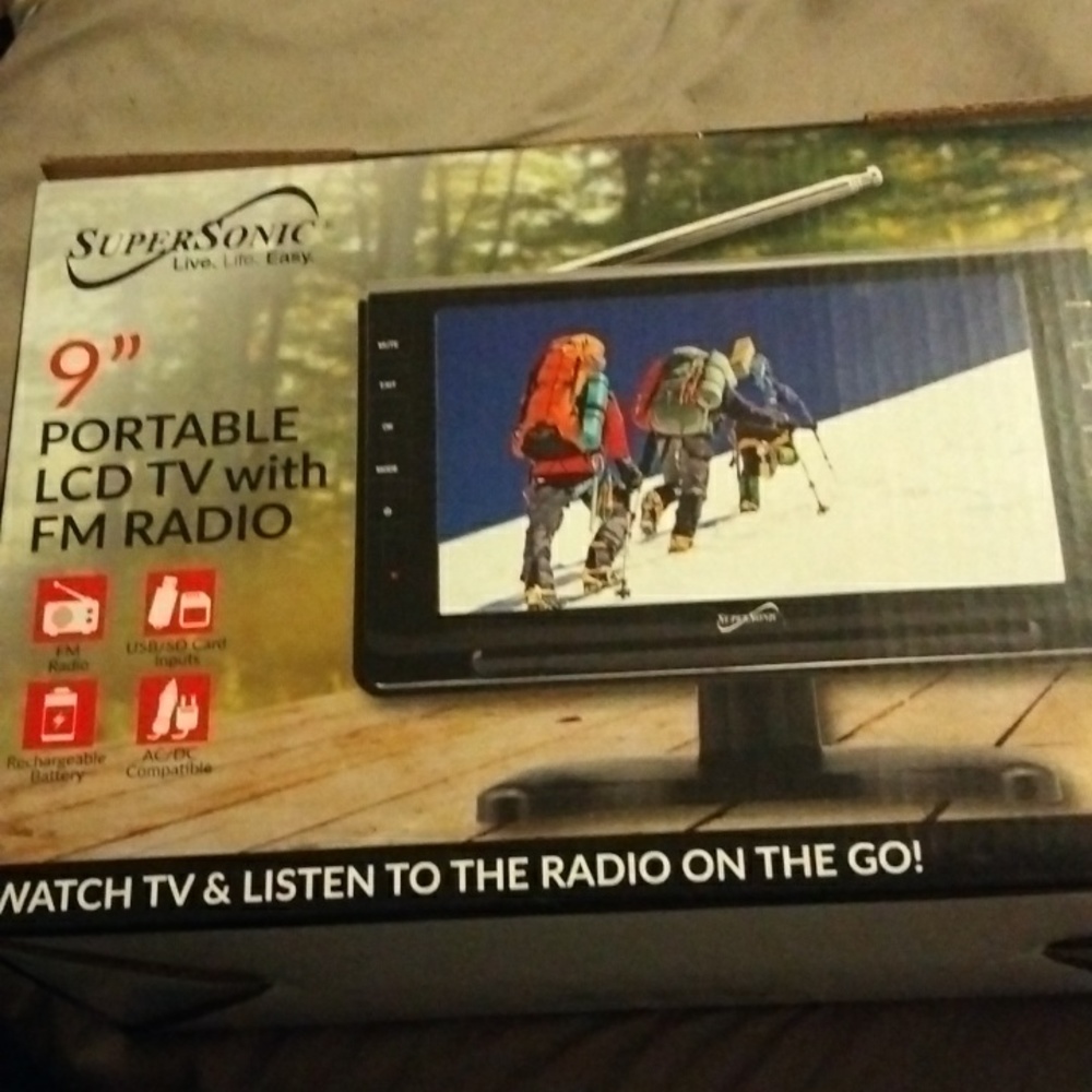 Portable tv and radio